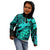 Aloha Hawaii Kid Hoodie Hammerhead Shark Tattoo Polynesian Summer - Turquoise LT9 - Polynesian Pride