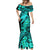 Aloha Hawaii Mermaid Dress Hammerhead Shark Tattoo Polynesian Summer - Turquoise LT9 - Polynesian Pride