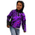 Aloha Hawaii Kid Hoodie Hammerhead Shark Tattoo Polynesian Summer - Violet LT9 - Polynesian Pride