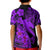 Aloha Hawaii Kid Polo Shirt Hammerhead Shark Tattoo Polynesian Summer - Violet LT9 - Polynesian Pride