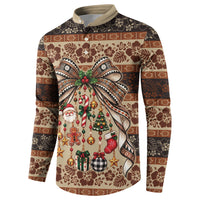 Fiji Masi Christmas Bow Button Sweatshirt Marau na Kerisimasi LT9 - Polynesian Pride