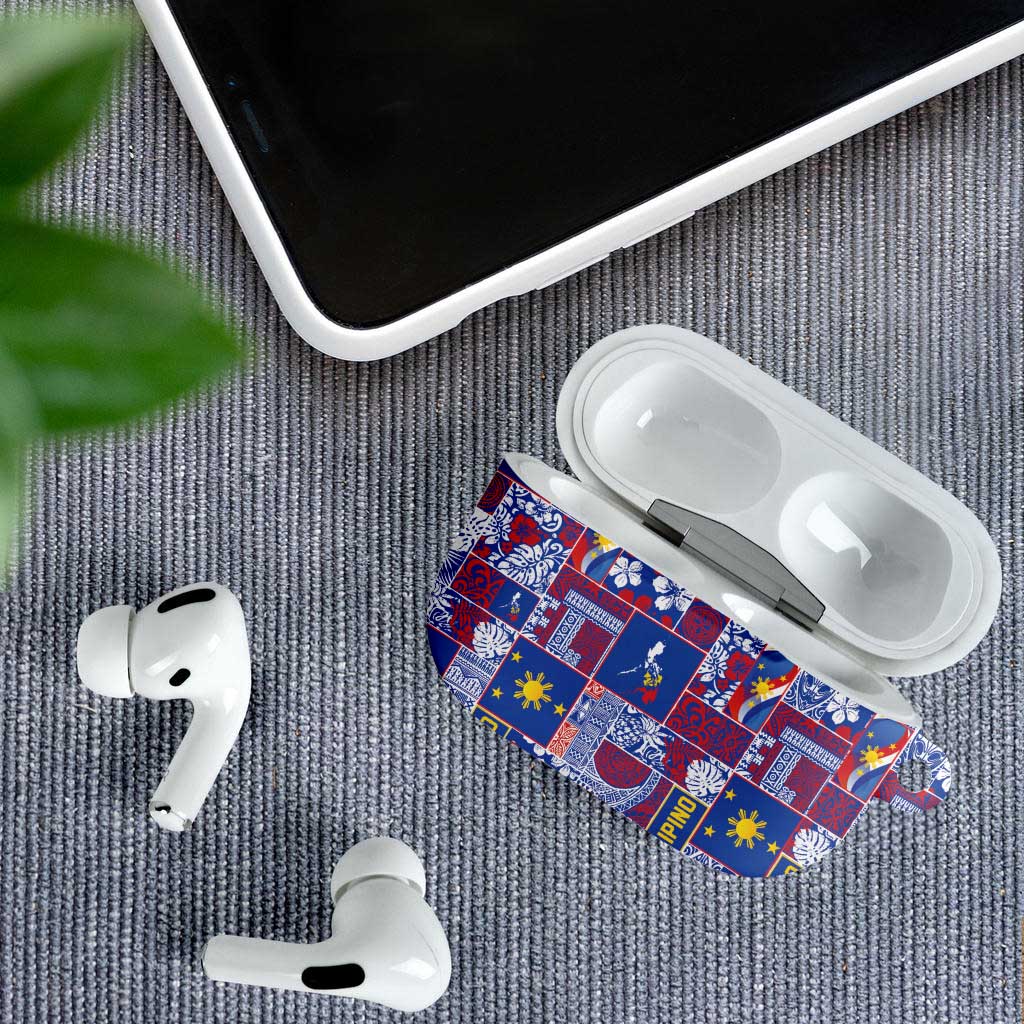 Filipino Maligayang Pasko AirPods Case Pacific Patchwork Xmas Vibes LT9 - Polynesian Pride