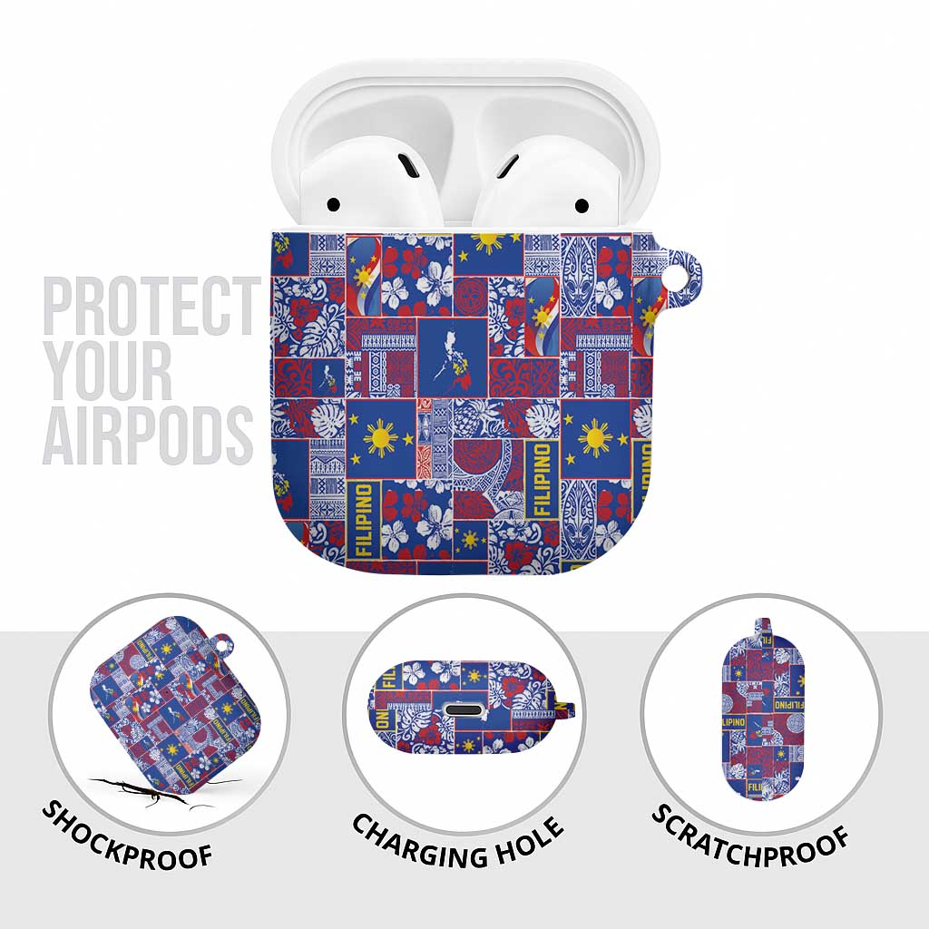 Filipino Maligayang Pasko AirPods Case Pacific Patchwork Xmas Vibes LT9 - Polynesian Pride