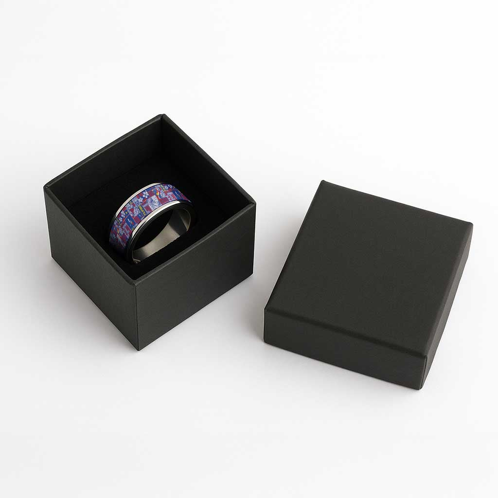 Filipino Maligayang Pasko Classic Ring Pacific Patchwork Xmas Vibes LT9 - Polynesian Pride