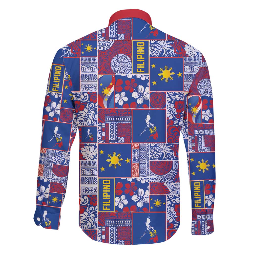 Filipino Maligayang Pasko Family Matching Off Shoulder Maxi Dress and Hawaiian Shirt Pacific Patchwork Xmas Vibes - Polynesian Pride