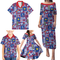 Filipino Maligayang Pasko Family Matching Puletasi and Hawaiian Shirt Pacific Patchwork Xmas Vibes LT9 - Polynesian Pride