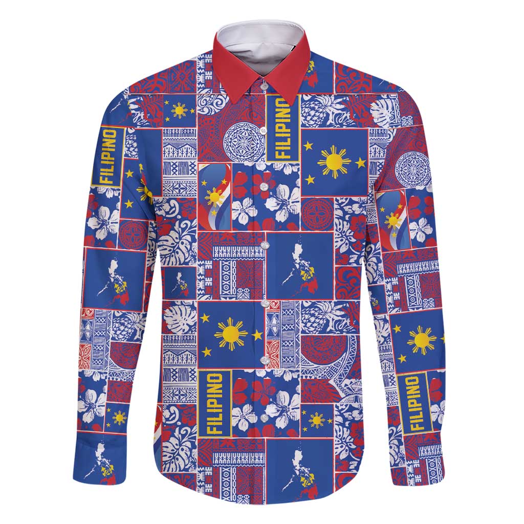 Filipino Maligayang Pasko Family Matching Short Sleeve Bodycon Dress and Hawaiian Shirt Pacific Patchwork Xmas Vibes - Polynesian Pride