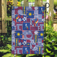 Filipino Maligayang Pasko Garden Flag Pacific Patchwork Xmas Vibes LT9 Garden Flag Blue - Polynesian Pride