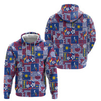 Filipino Maligayang Pasko Hoodie Pacific Patchwork Xmas Vibes - Polynesian Pride