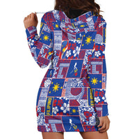 Filipino Maligayang Pasko Hoodie Dress Pacific Patchwork Xmas Vibes - Polynesian Pride