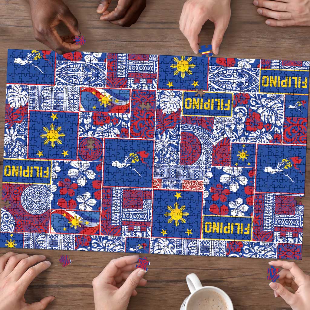 Filipino Maligayang Pasko Puzzle Pacific Patchwork Xmas Vibes LT9 - Polynesian Pride