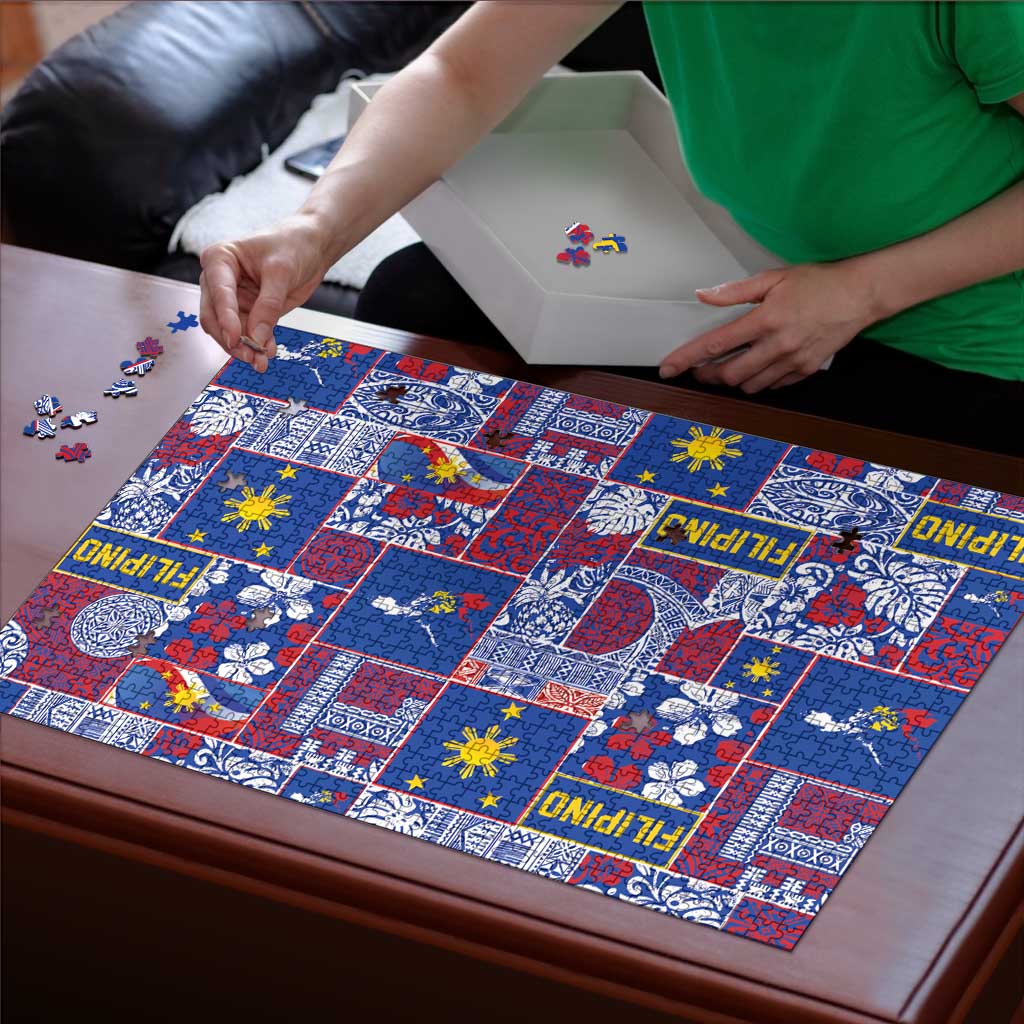 Filipino Maligayang Pasko Puzzle Pacific Patchwork Xmas Vibes LT9 - Polynesian Pride