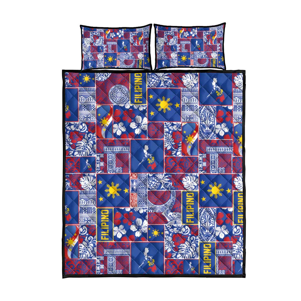 Filipino Maligayang Pasko Quilt Bed Set Pacific Patchwork Xmas Vibes LT9 - Polynesian Pride