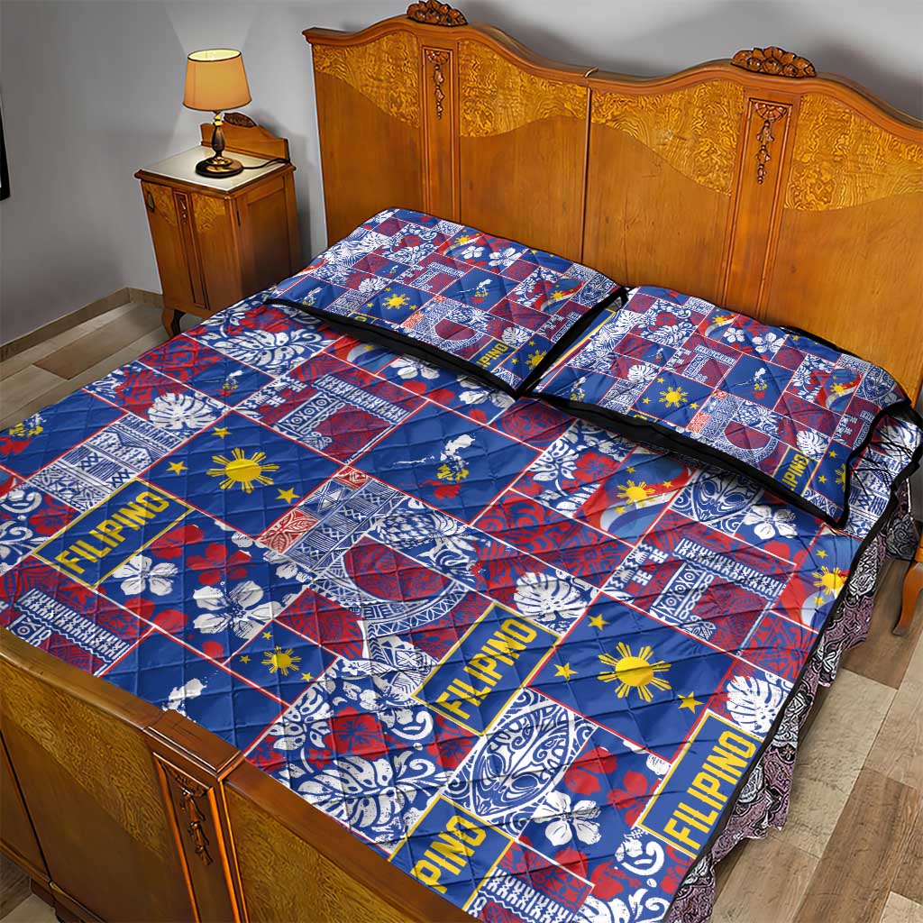 Filipino Maligayang Pasko Quilt Bed Set Pacific Patchwork Xmas Vibes LT9 - Polynesian Pride