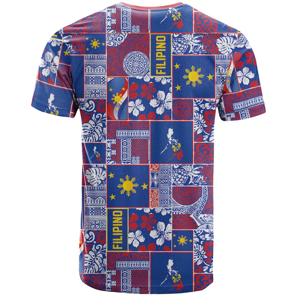 Filipino Maligayang Pasko T Shirt Pacific Patchwork Xmas Vibes LT9 - Polynesian Pride
