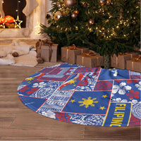 Filipino Maligayang Pasko Tree Skirt Pacific Patchwork Xmas Vibes LT9 - Polynesian Pride