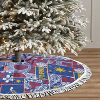 Filipino Maligayang Pasko Tree Skirt Pacific Patchwork Xmas Vibes LT9 - Polynesian Pride