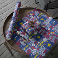 Filipino Maligayang Pasko Wrapping Paper Pacific Patchwork Xmas Vibes LT9 - Polynesian Pride