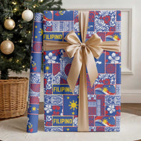 Filipino Maligayang Pasko Wrapping Paper Pacific Patchwork Xmas Vibes LT9 - Polynesian Pride