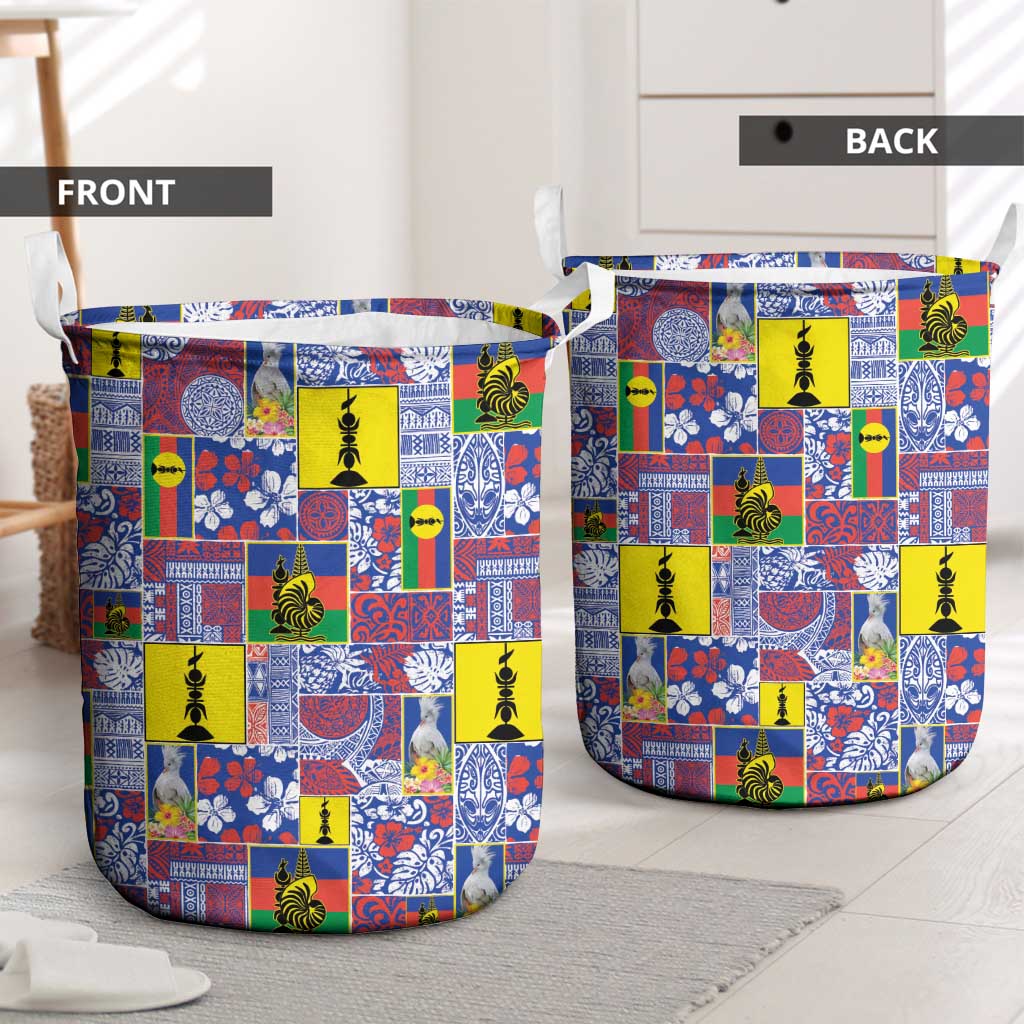 New Caledonia Joyeux Noel Laundry Basket Pacific Patchwork Xmas Vibes LT9 - Polynesian Pride