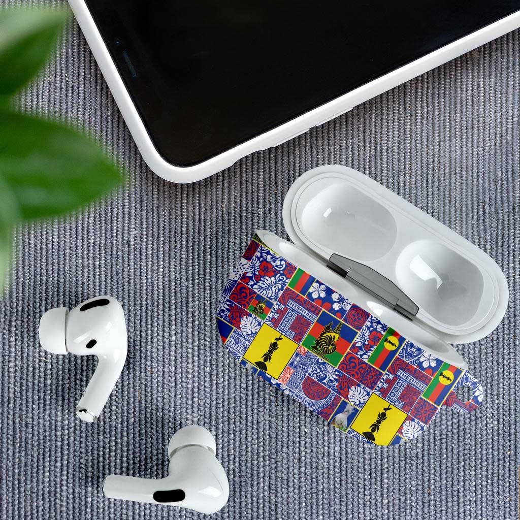 New Caledonia Joyeux Noel AirPods Case Pacific Patchwork Xmas Vibes LT9 - Polynesian Pride