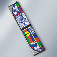 New Caledonia Joyeux Noel Auto Sun Shade Pacific Patchwork Xmas Vibes LT9 - Polynesian Pride