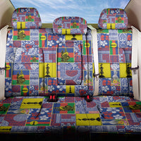 New Caledonia Joyeux Noel Back Car Seat Cover Pacific Patchwork Xmas Vibes - Polynesian Pride