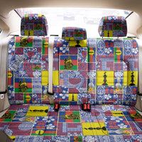 New Caledonia Joyeux Noel Back Car Seat Cover Pacific Patchwork Xmas Vibes - Polynesian Pride