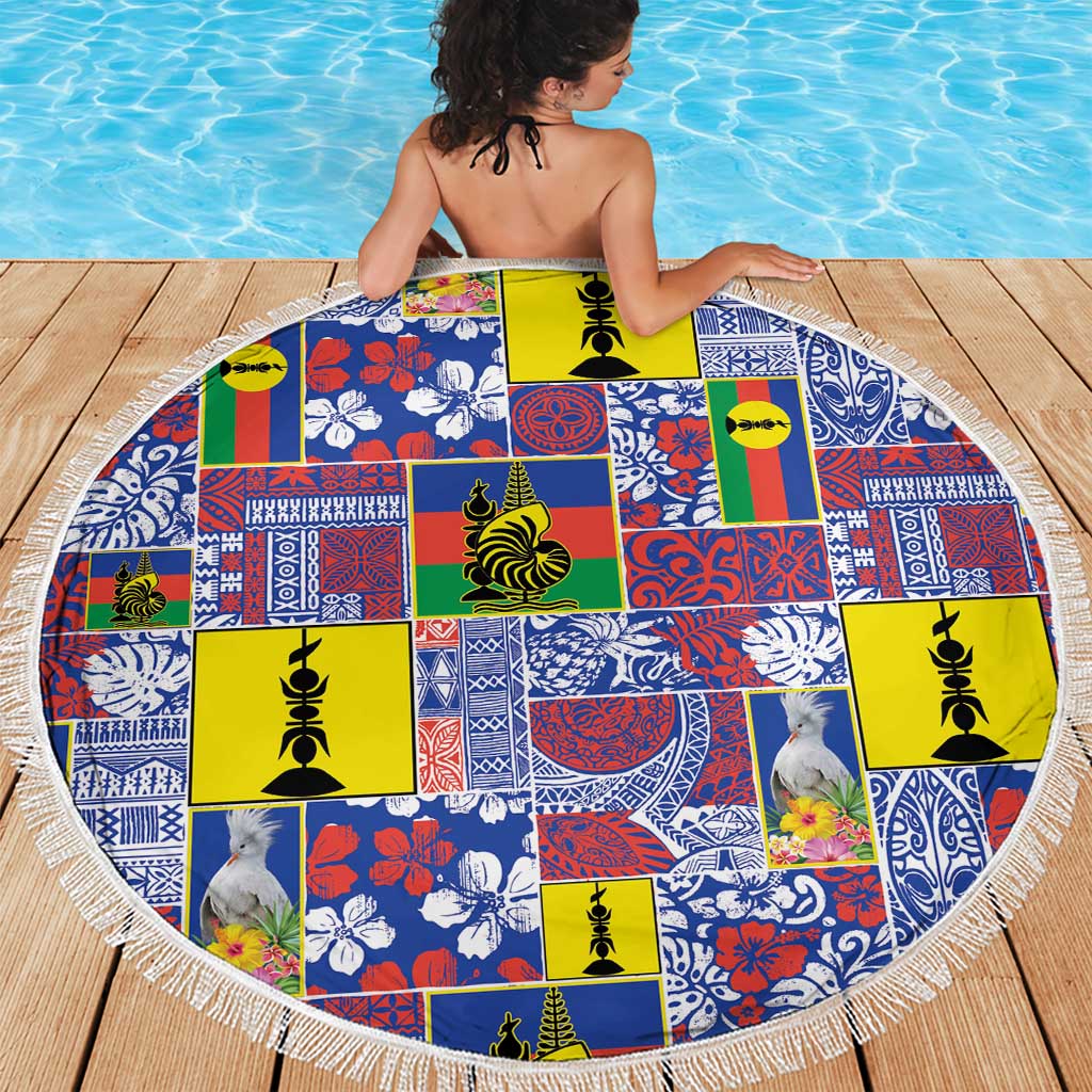 New Caledonia Joyeux Noel Beach Blanket Pacific Patchwork Xmas Vibes - Polynesian Pride