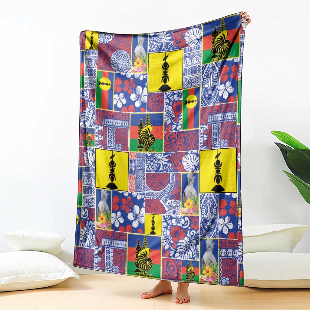 New Caledonia Joyeux Noel Blanket Pacific Patchwork Xmas Vibes - Polynesian Pride