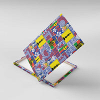 New Caledonia Joyeux Noel Canvas Wall Art Pacific Patchwork Xmas Vibes - Polynesian Pride