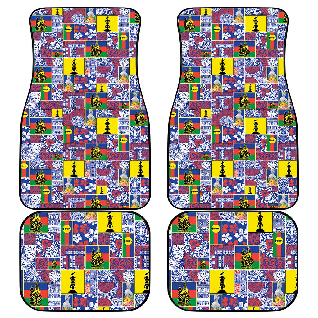 New Caledonia Joyeux Noel Car Mats Pacific Patchwork Xmas Vibes - Polynesian Pride