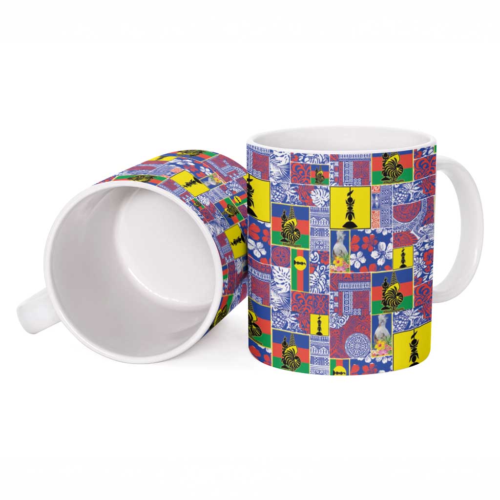 New Caledonia Joyeux Noel Ceramic Mug Pacific Patchwork Xmas Vibes LT9 - Polynesian Pride