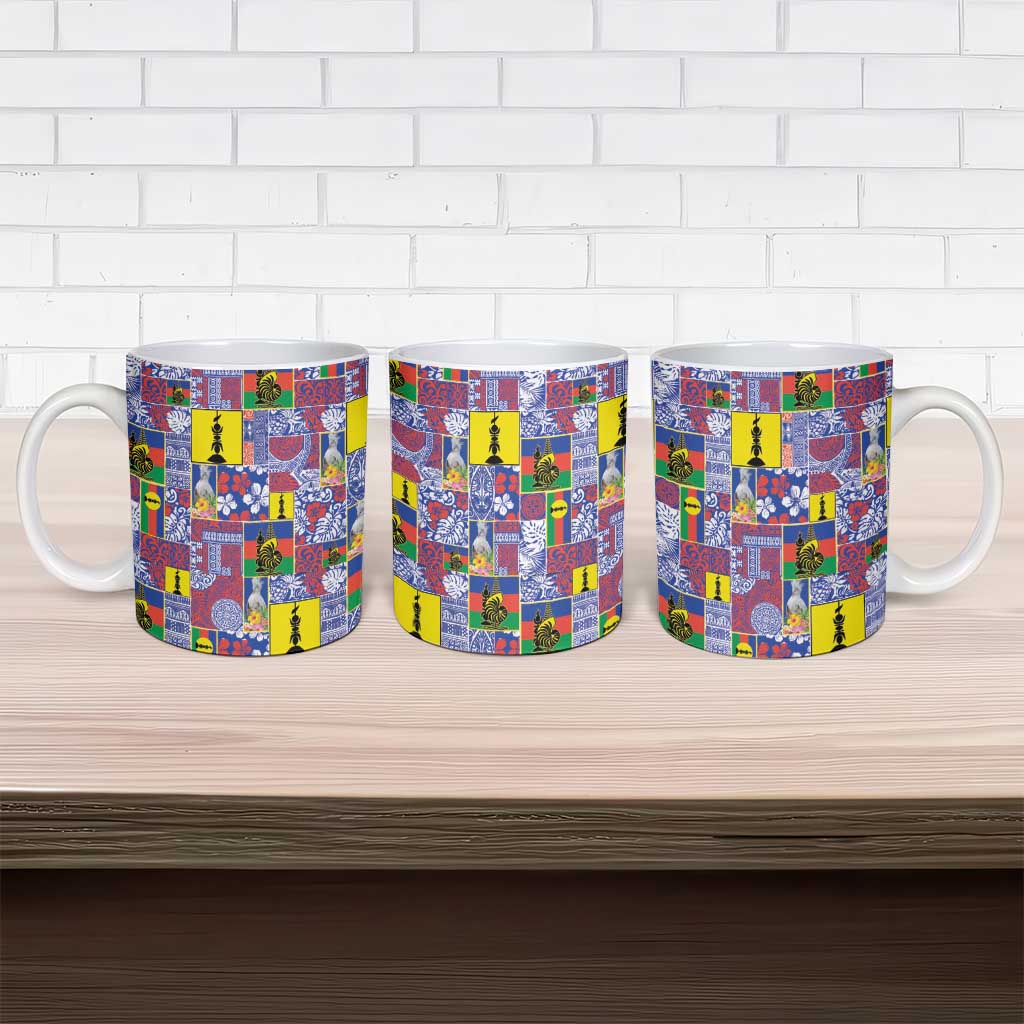 New Caledonia Joyeux Noel Ceramic Mug Pacific Patchwork Xmas Vibes LT9 - Polynesian Pride