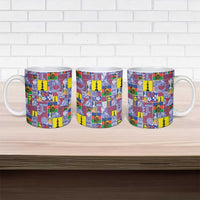 New Caledonia Joyeux Noel Ceramic Mug Pacific Patchwork Xmas Vibes LT9 - Polynesian Pride