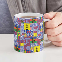 New Caledonia Joyeux Noel Ceramic Mug Pacific Patchwork Xmas Vibes LT9 - Polynesian Pride