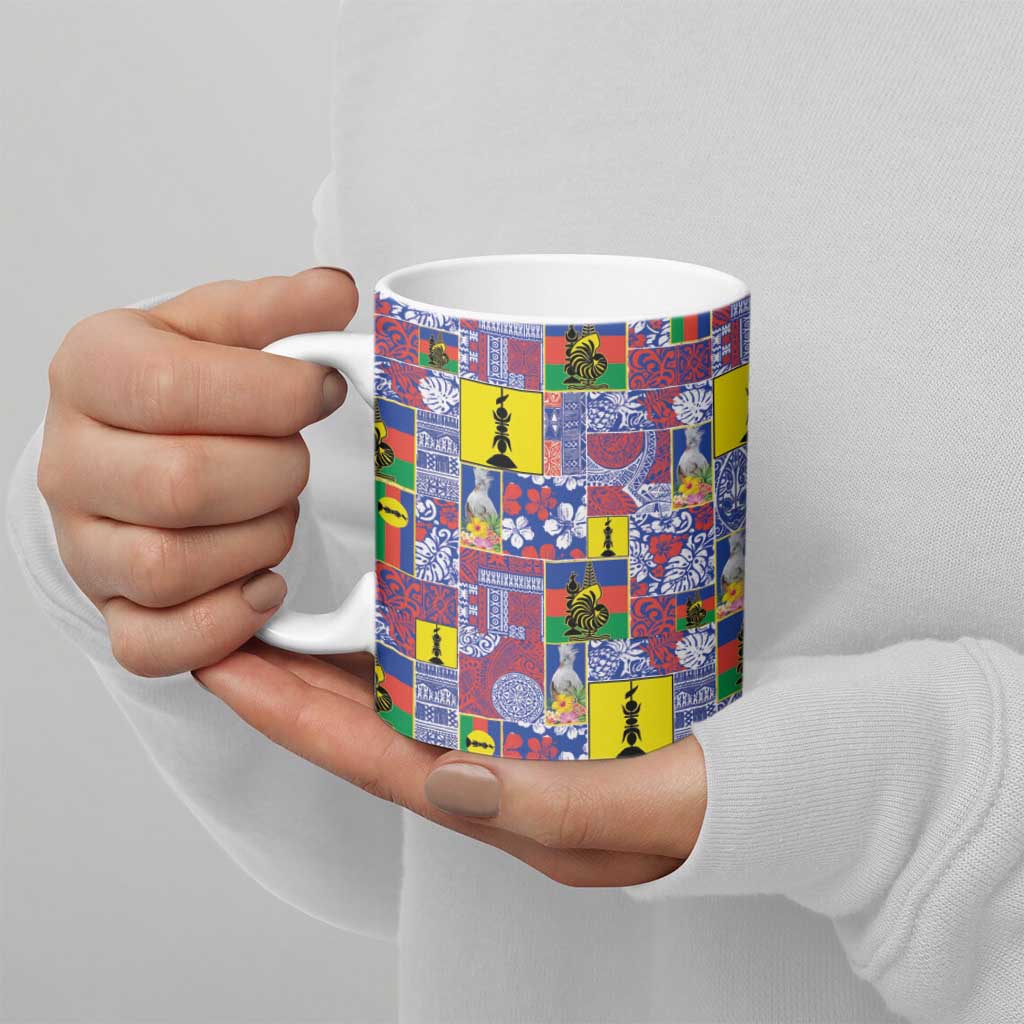 New Caledonia Joyeux Noel Ceramic Mug Pacific Patchwork Xmas Vibes LT9 - Polynesian Pride