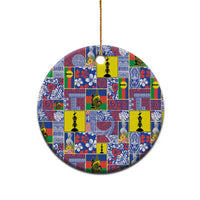 New Caledonia Joyeux Noel Ceramic Ornament Pacific Patchwork Xmas Vibes - Polynesian Pride