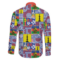 New Caledonia Joyeux Noel Family Matching Puletasi and Hawaiian Shirt Pacific Patchwork Xmas Vibes LT9 - Polynesian Pride
