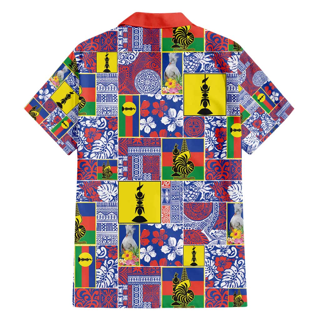New Caledonia Joyeux Noel Family Matching Short Sleeve Bodycon Dress and Hawaiian Shirt Pacific Patchwork Xmas Vibes - Polynesian Pride