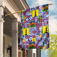 New Caledonia Joyeux Noel Garden Flag Pacific Patchwork Xmas Vibes LT9 House Flag Blue - Polynesian Pride