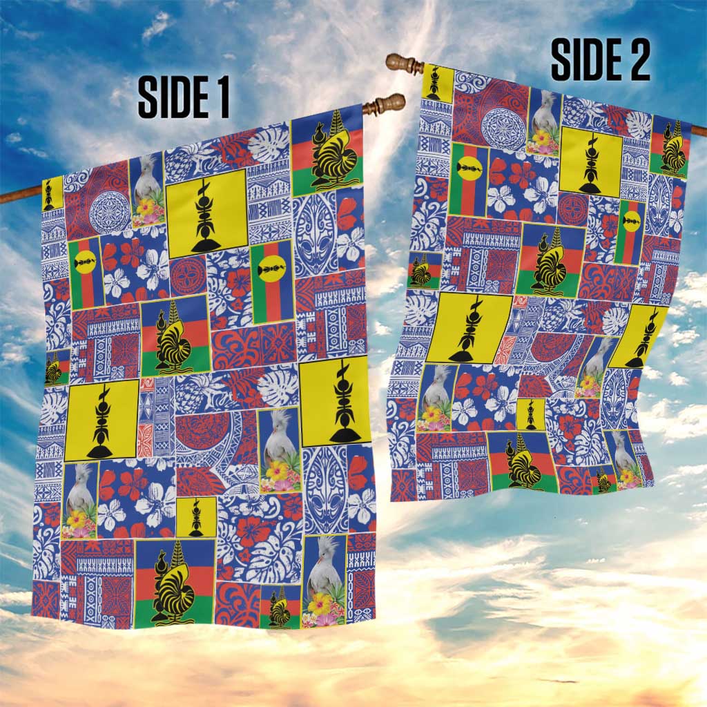 New Caledonia Joyeux Noel Garden Flag Pacific Patchwork Xmas Vibes LT9 - Polynesian Pride