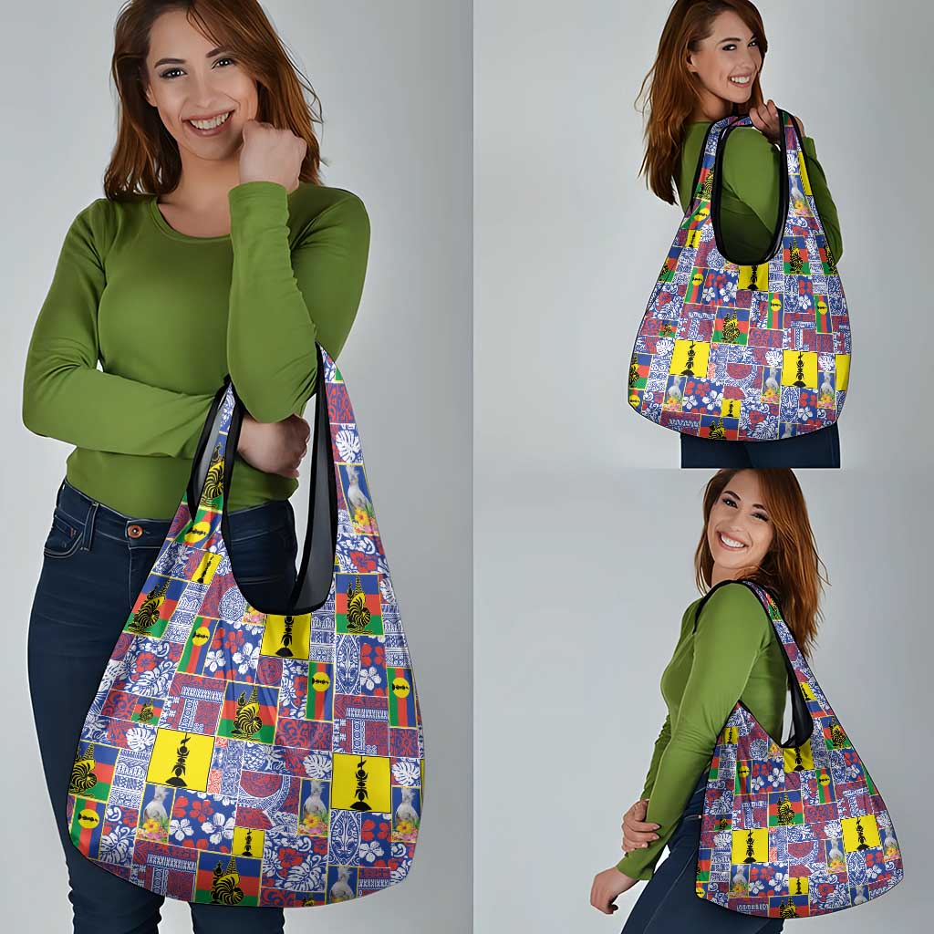 New Caledonia Joyeux Noel Grocery Bag Pacific Patchwork Xmas Vibes LT9 - Polynesian Pride