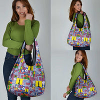 New Caledonia Joyeux Noel Grocery Bag Pacific Patchwork Xmas Vibes LT9 - Polynesian Pride