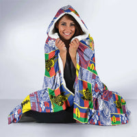 New Caledonia Joyeux Noel Hooded Blanket Pacific Patchwork Xmas Vibes - Polynesian Pride