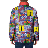 New Caledonia Joyeux Noel Padded Jacket Pacific Patchwork Xmas Vibes LT9 - Polynesian Pride