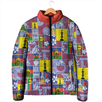 New Caledonia Joyeux Noel Padded Jacket Pacific Patchwork Xmas Vibes LT9 - Polynesian Pride