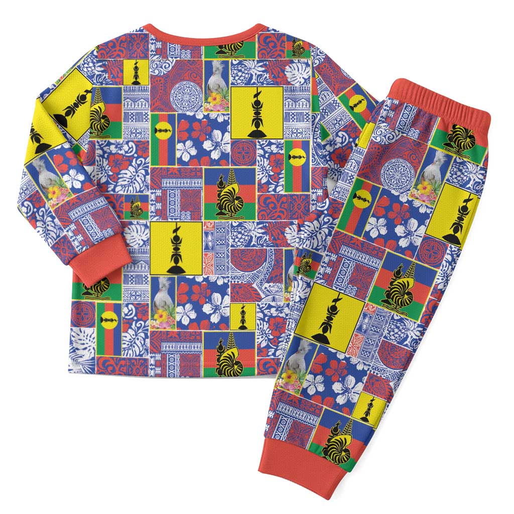 New Caledonia Joyeux Noel Christmas Pajama Set Pacific Patchwork Xmas Vibes LT9 - Polynesian Pride