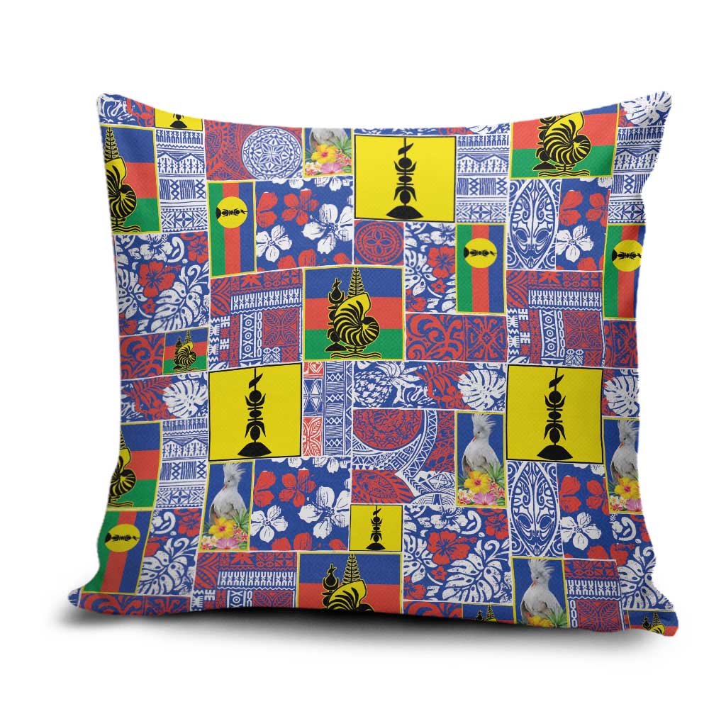 New Caledonia Joyeux Noel Pillow Cover Pacific Patchwork Xmas Vibes - Polynesian Pride