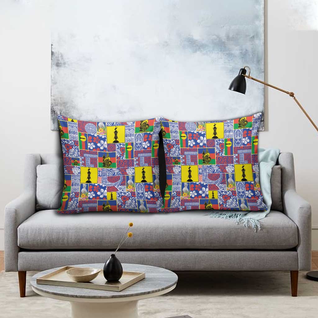 New Caledonia Joyeux Noel Pillow Cover Pacific Patchwork Xmas Vibes LT9 - Polynesian Pride
